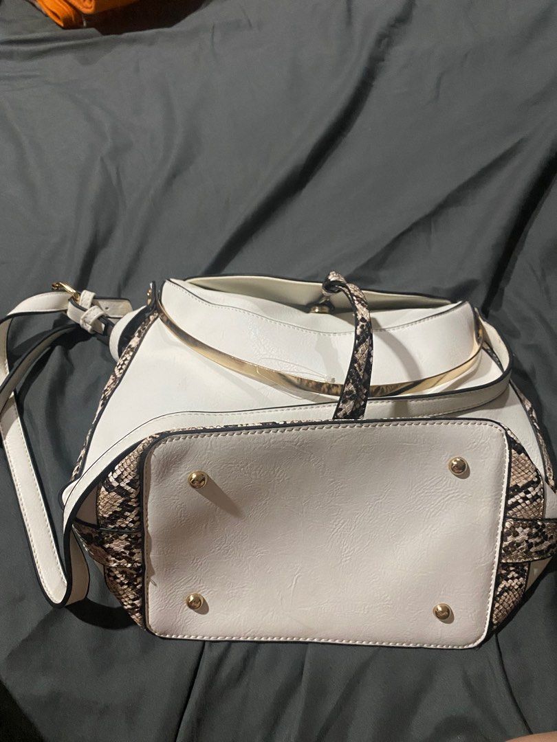 White snakeskin 2025 handbag