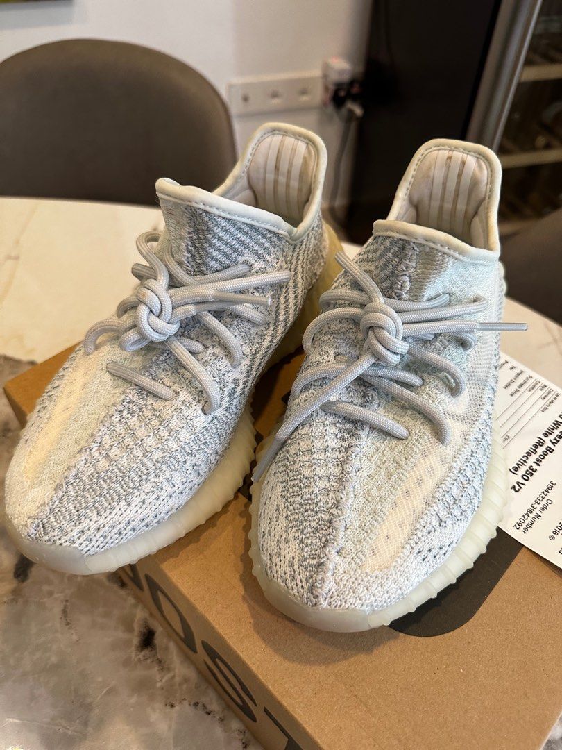Yeezy white cloud reflective sale