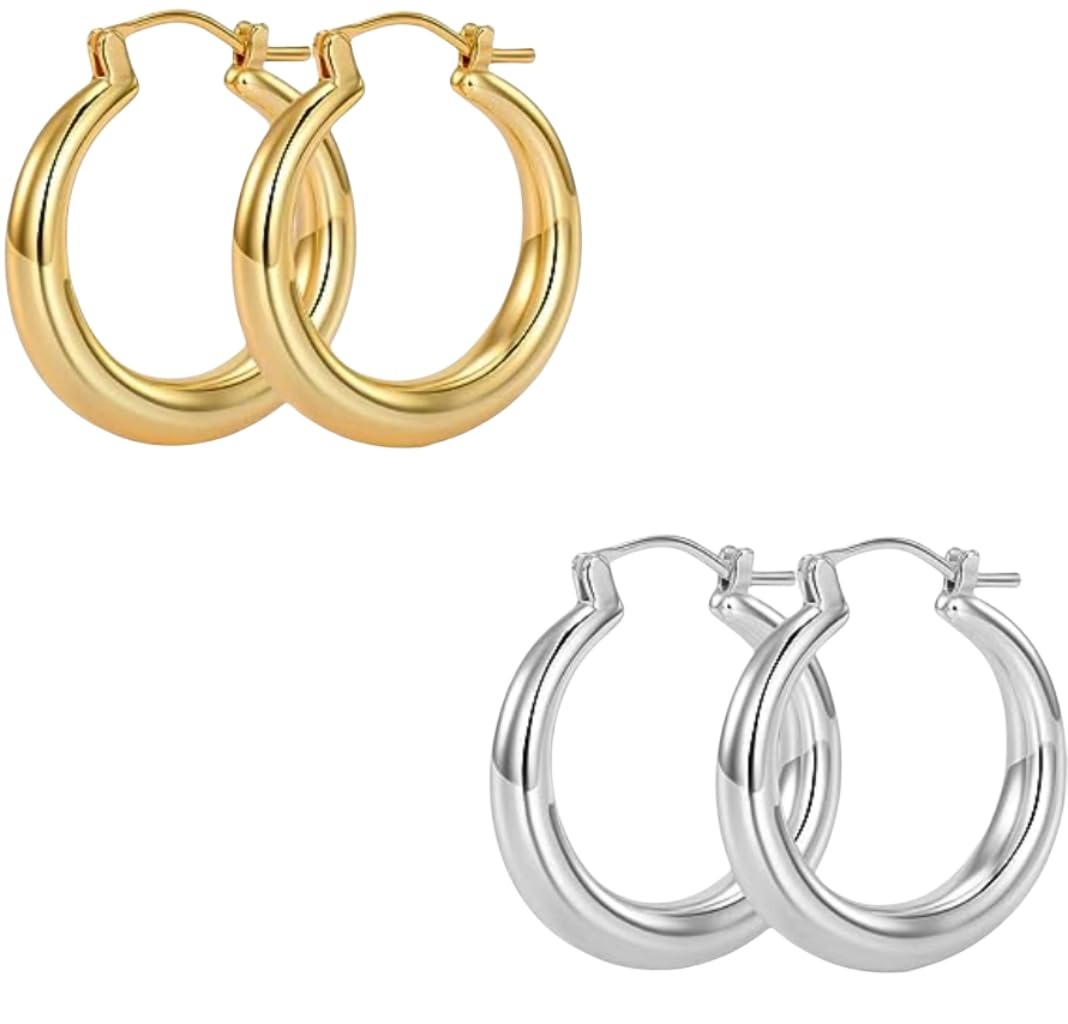 Real gold deals door knocker earrings