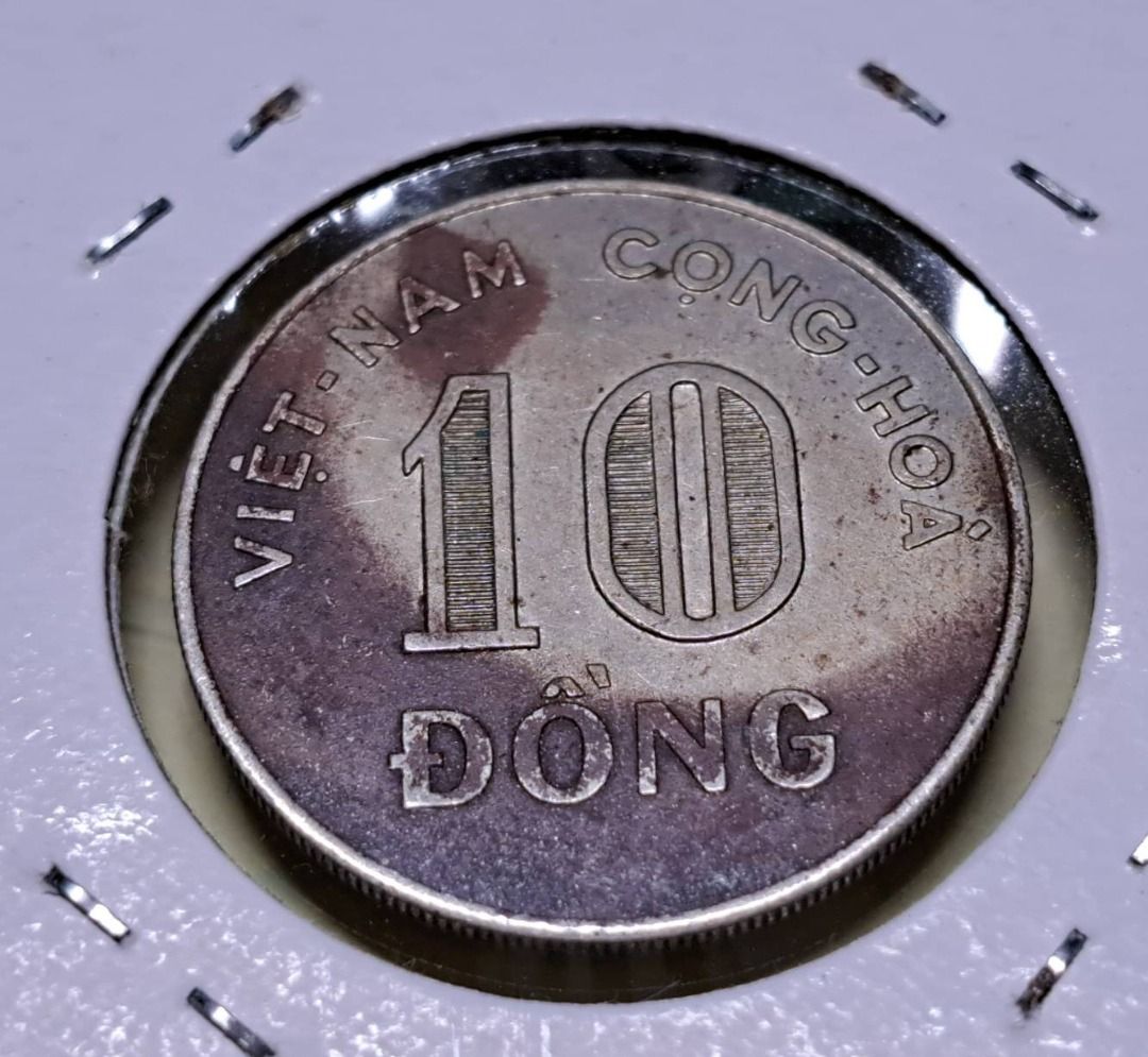 絕版硬幣--越南-南越1964年10盾(Viet nam- South Viet nam 1964 10 Đồng), 書籍、休閒與玩具,  收藏、紀念品, 錢幣、紙鈔在旋轉拍賣