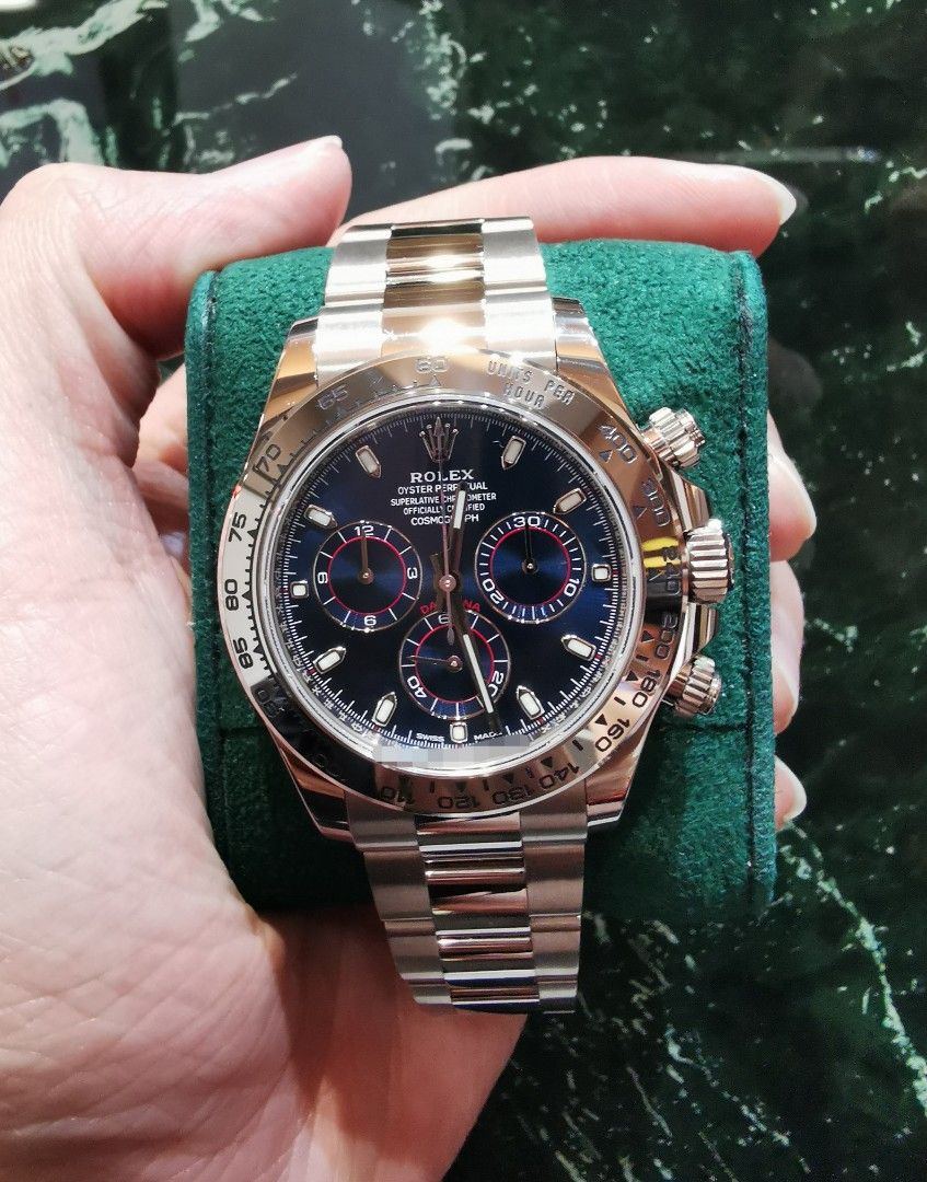 White gold blue dial daytona best sale