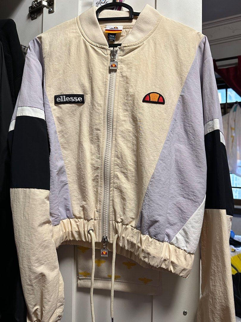 Ellesse windbreaker beige best sale