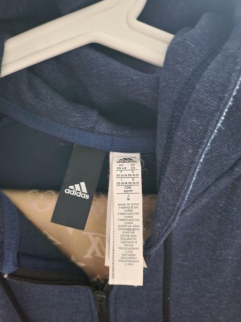 Adidas blue jacket Women s Fashion Coats Jackets and Outerwear