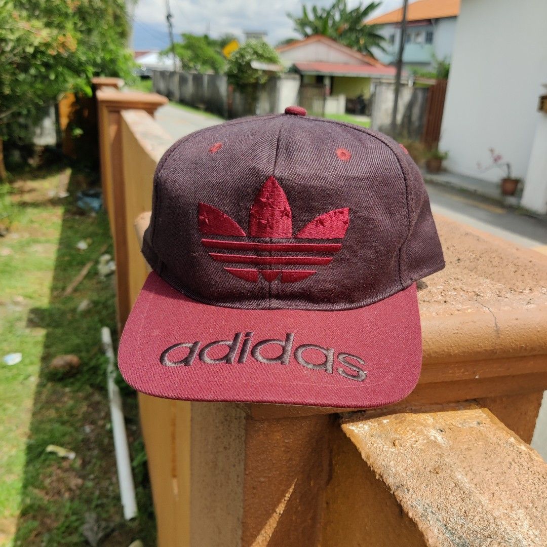 Adidas burgundy snapback sales