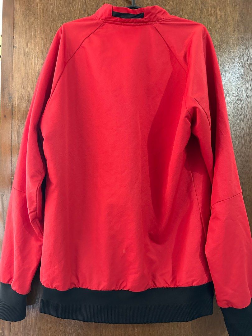 Adidas Manchester United Anthem Jacket (Category: Coats, Jackets and Outerwear) located in Santa Rosa. Submitted by celi.joshuarocco (Listing ID 1276167127, Image 2). Description: Adidas Manchester United Anthem Jacket, minor damage on Adidas Logo, and minor appearance issue on zipper, .