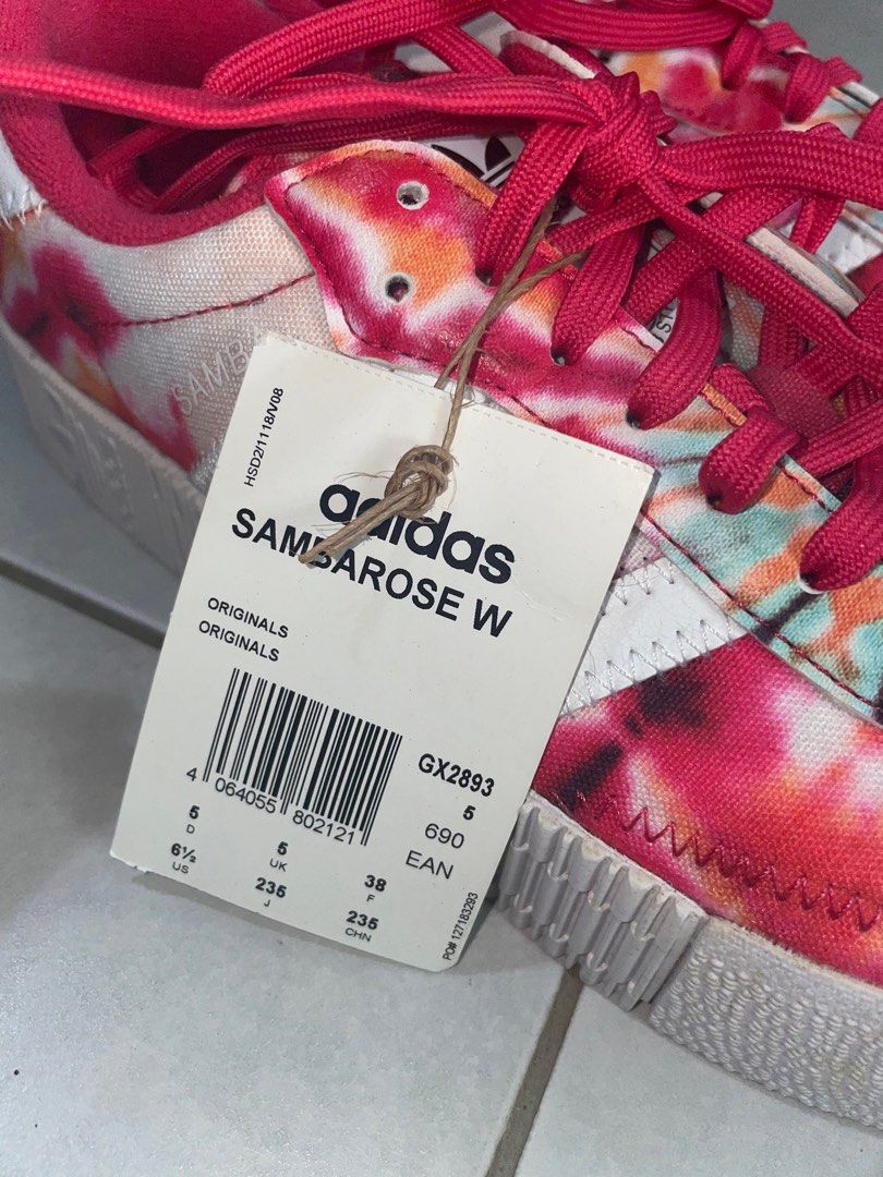 Adidas Samba Rose W Tie Dye Hot Pink Women's Fashion, Footwear