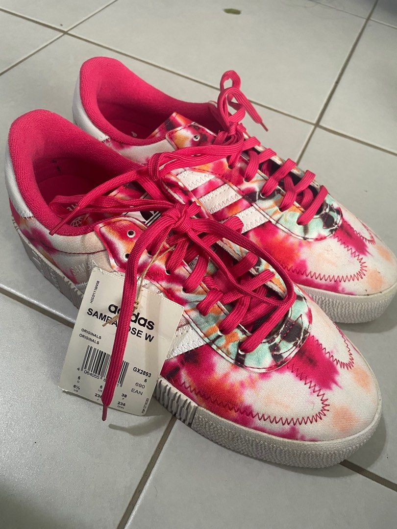 Adidas Samba Rose W Tie Dye Hot Pink Women s Fashion Footwear Sneakers on Carousell