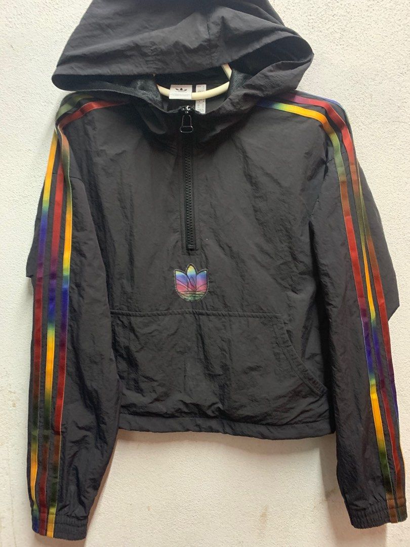 Adidas rainbow best sale windbreaker