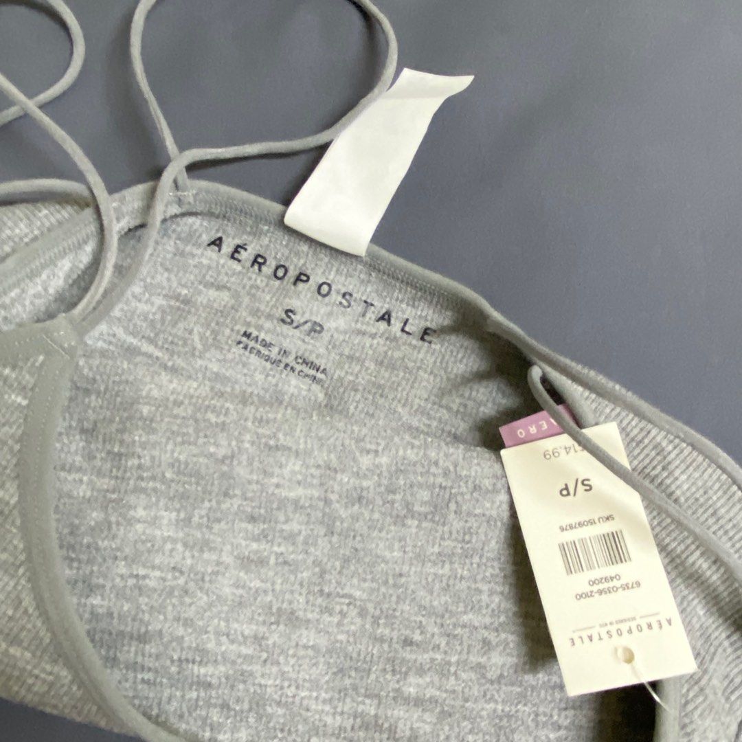 ASOS 4505 grey marl yoga wrap around bra