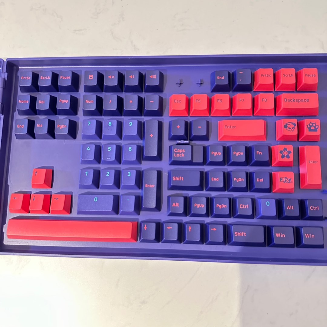 Akko Neon Cherry Profile Keycaps, Computers & Tech, Parts & Accessories ...