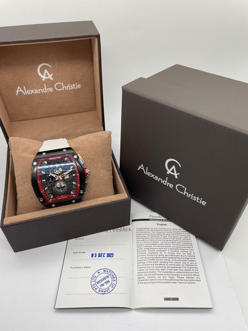 Alexandrite Christie AC 6608 45mm Chronograph Quartz Watch