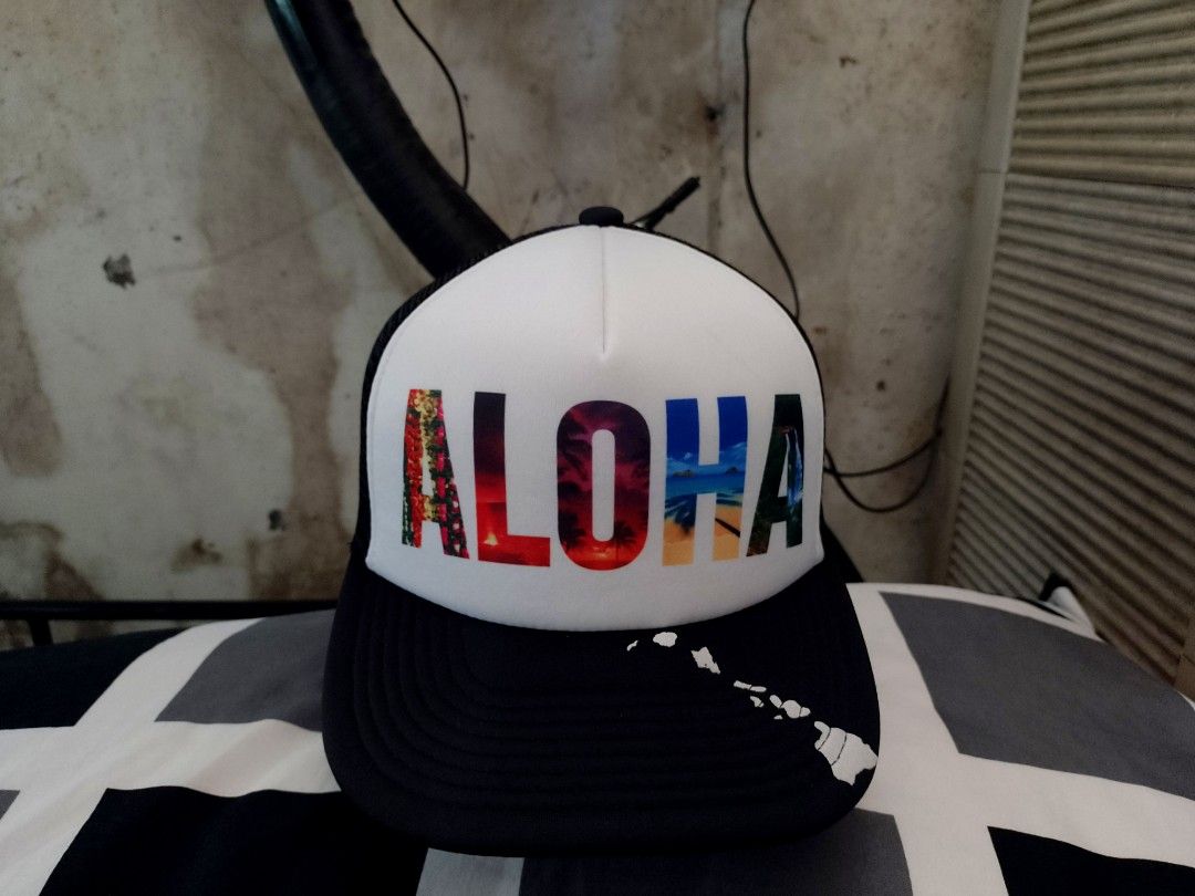 ALOHA By Hawaiian Headwear Brand Adjustable Trucker Snapback Cap