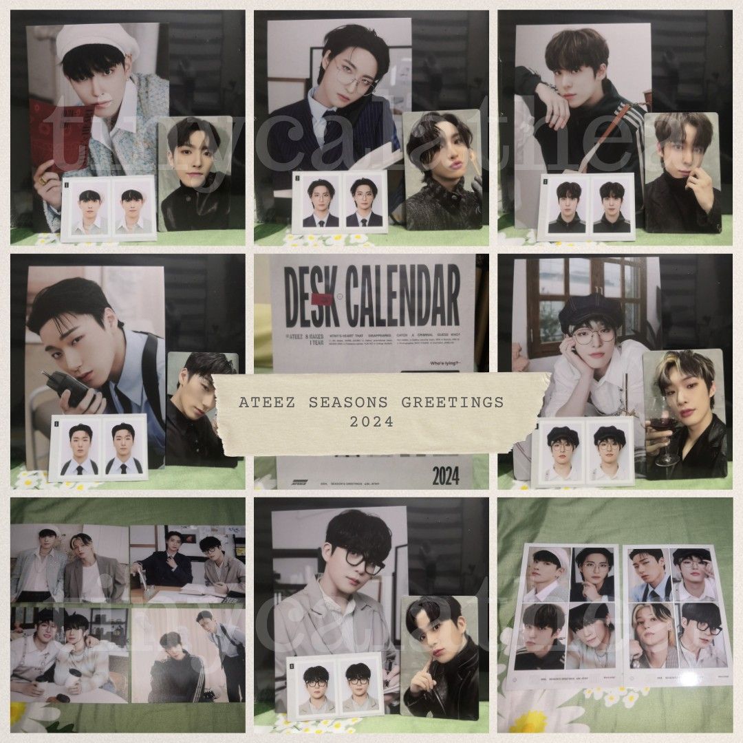 ATEEZ SEASONS GREETINGS 2024 LOOSE ITEM, Hobbies & Toys, Collectibles & Memorabilia, KWave on