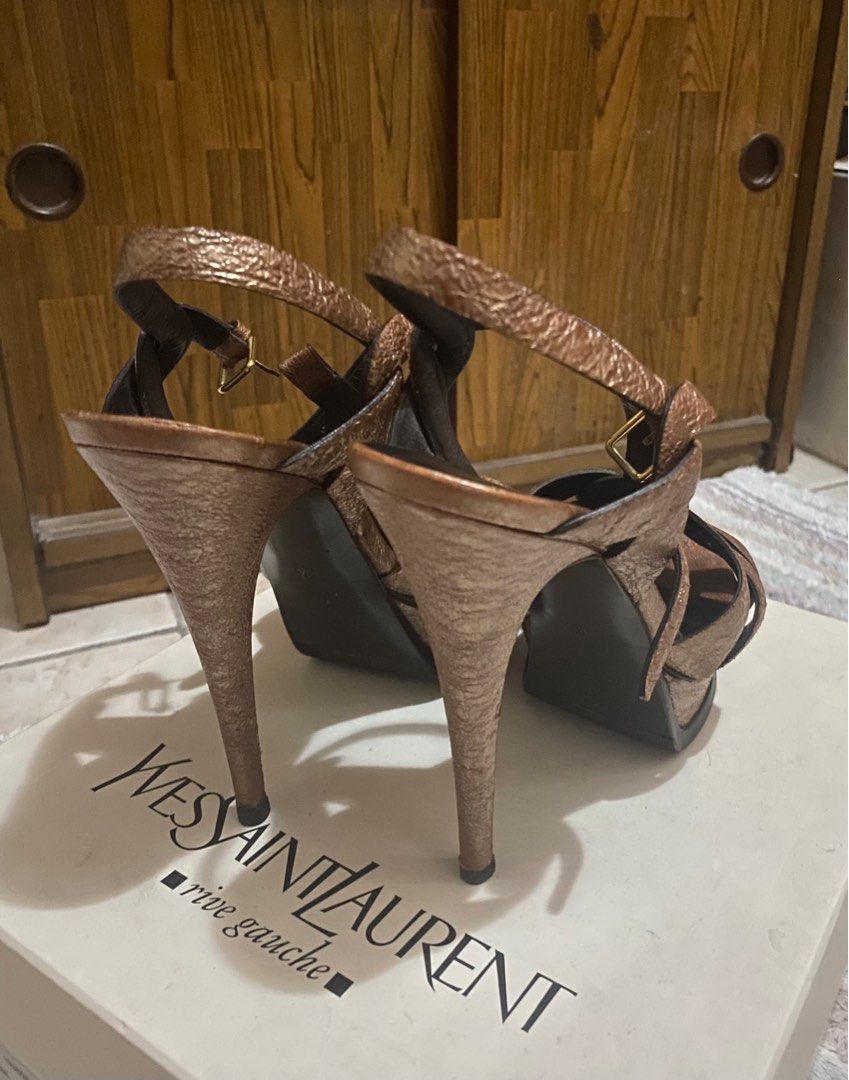Authentic / Preloved YSL Tribute s38.5 (high-heels) (Category: Heels) located in Cabanatuan. Submitted by thecaps279 (Listing ID 1276281432, Image 3). Description: Authentic & Preloved YSL Tribute in High Heels Size: 38.5 With box Excellent condition RFS: Decluttering.