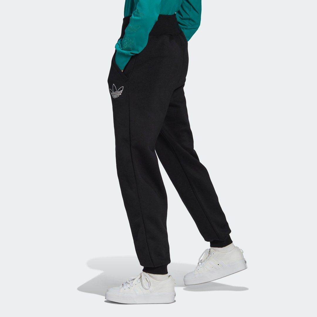 Adidas originals trefoil cuffed store track pants