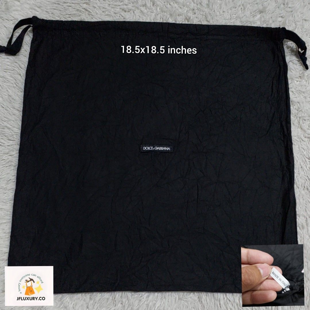 Authentic Dolce and Gabbana D G dust bag 18.5x28.5 inches Luxury
