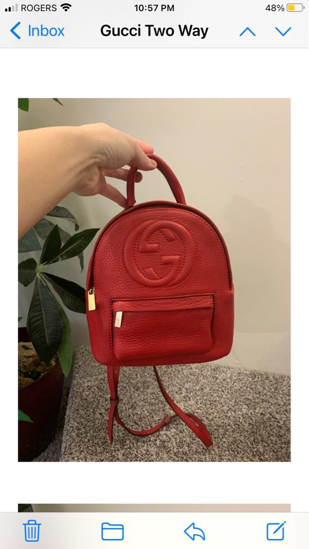 How much is a real gucci backpack online