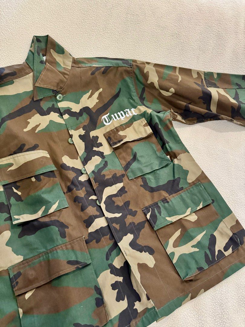 Tupac on sale camo jacket