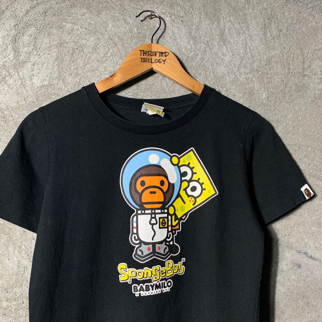 Bape x Spongebob, Men's Fashion, Tops & Sets, Tshirts & Polo Shirts on