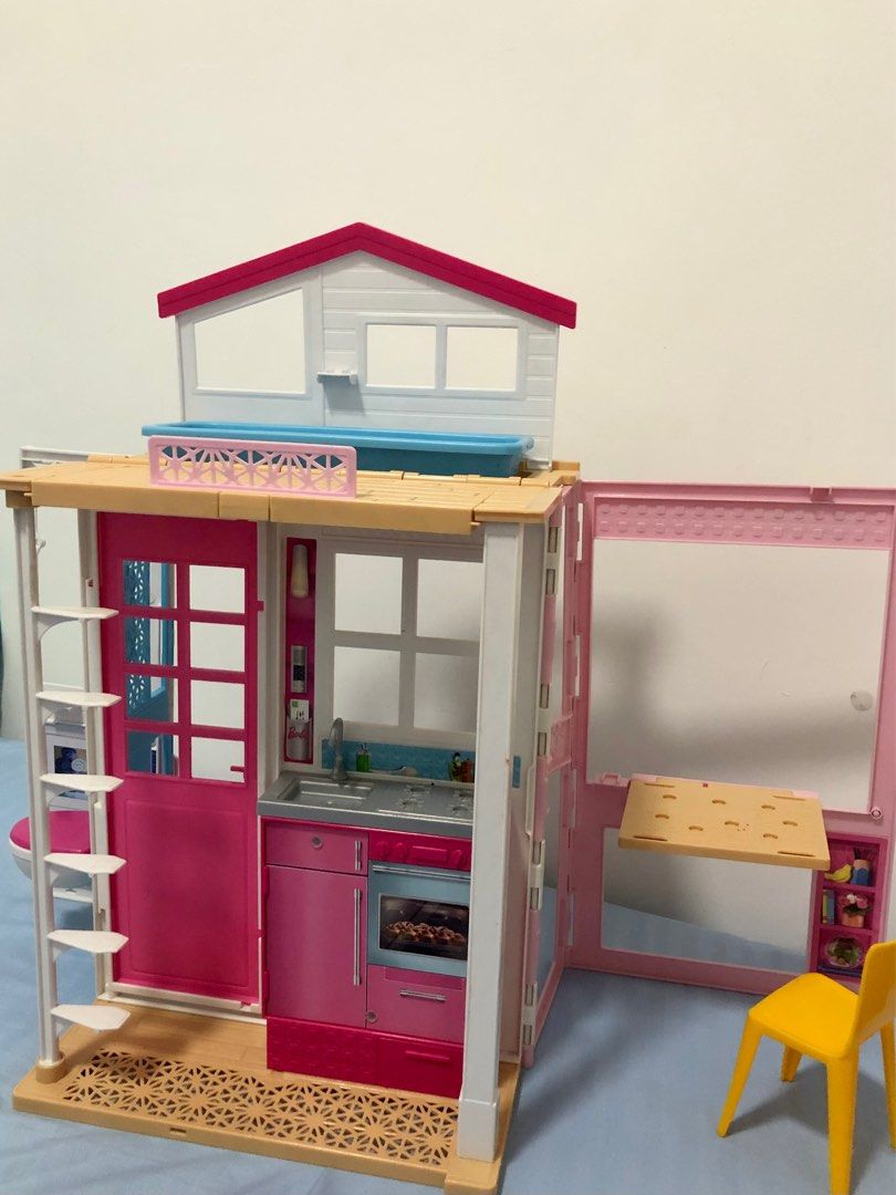 BARBIE TWO STORY HOUSE, Hobbies & Toys, Toys & Games on Carousell