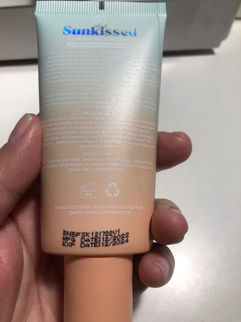 Barefaced sun kissed illuminating sunscreen, Beauty & Personal Care