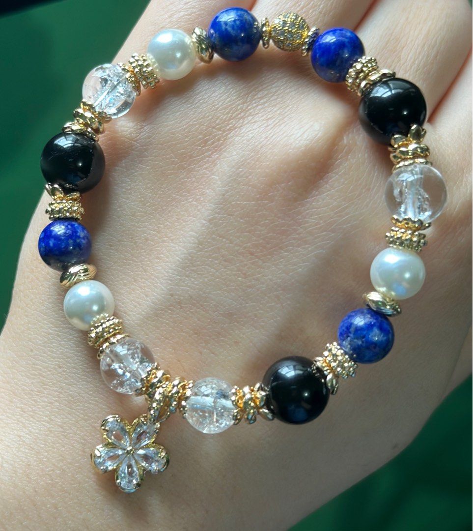 Black Blue Bracelet Women s Fashion Jewelry Organisers Bracelets on Carousell