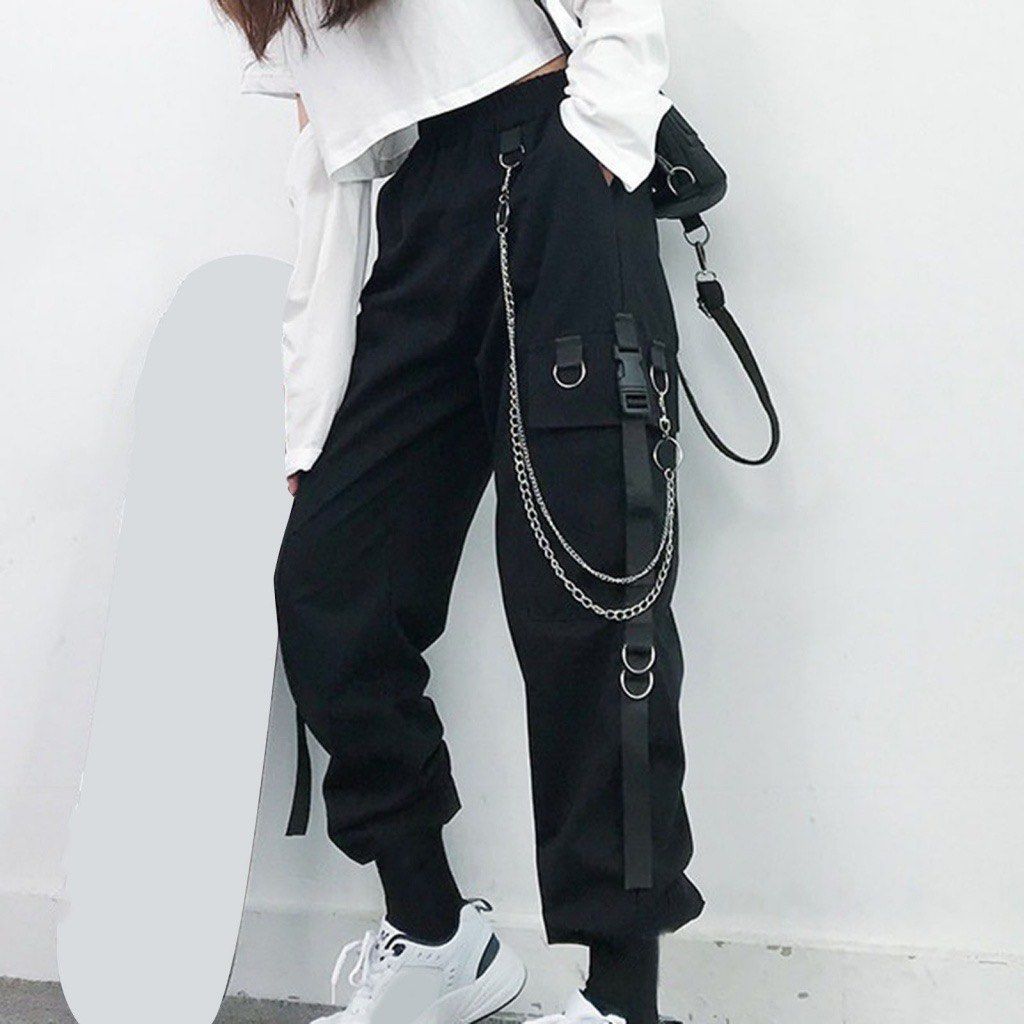 Chain detail cargo best sale pants