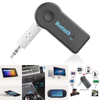 AGPtek Protable Car Aux Bluetooth Adapter, Bluetooth Receiver for Mp3 Music  Streaming Sound Speaker System, Hands free Audio Adapter, Bluetooth Car  Kits with 3.5mm Wireless Aux Jack Receiver