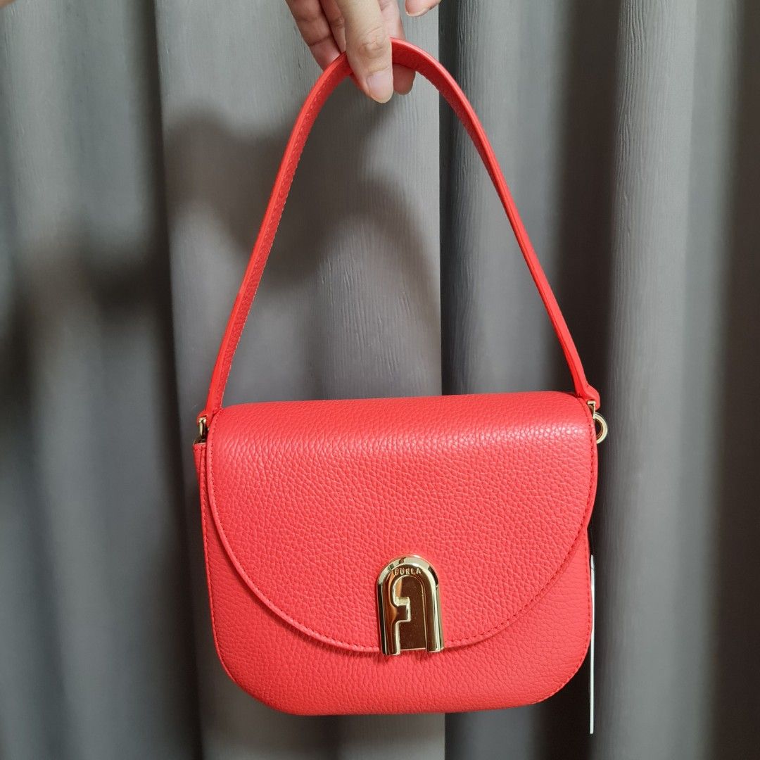 BN Authentic Furla Crossbody Bag in Coral Red