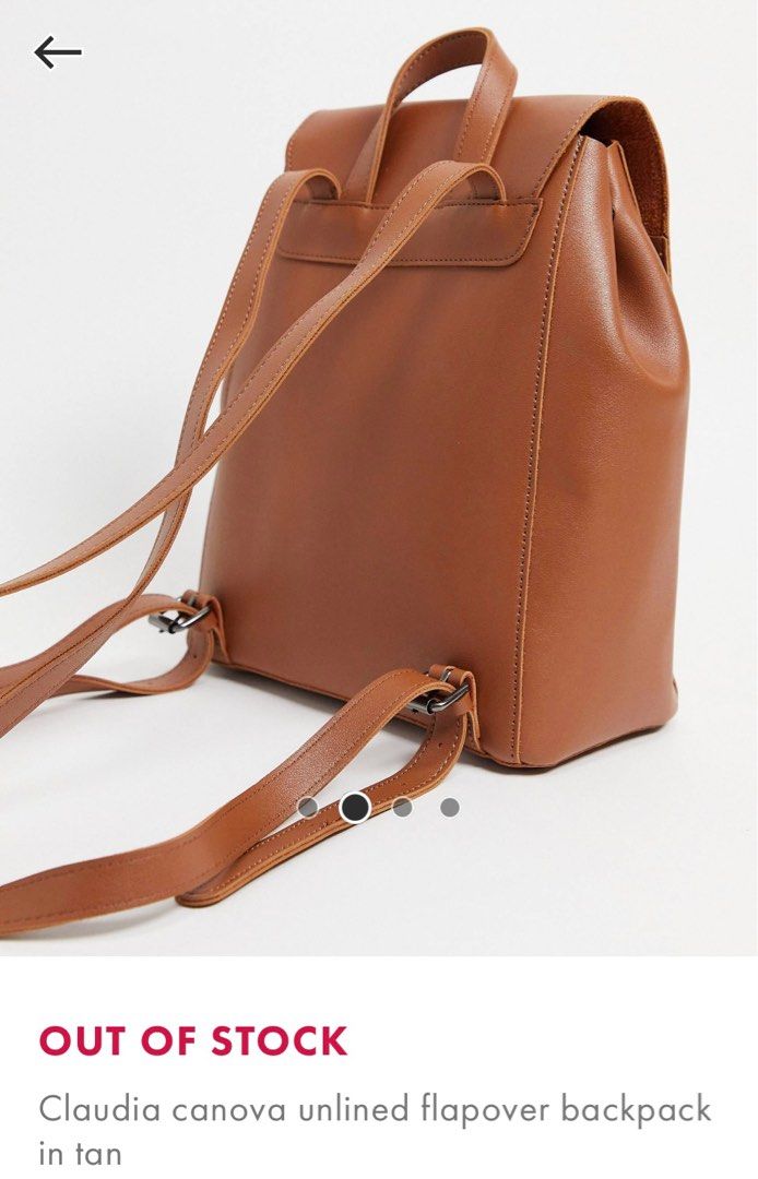 BN Claudia Canova Flapover Backpack Women s Fashion Bags