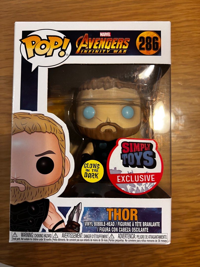 Figure Thor 286 Funko Pop Vinyl Figure Thor 286 Funko Pop Glow In