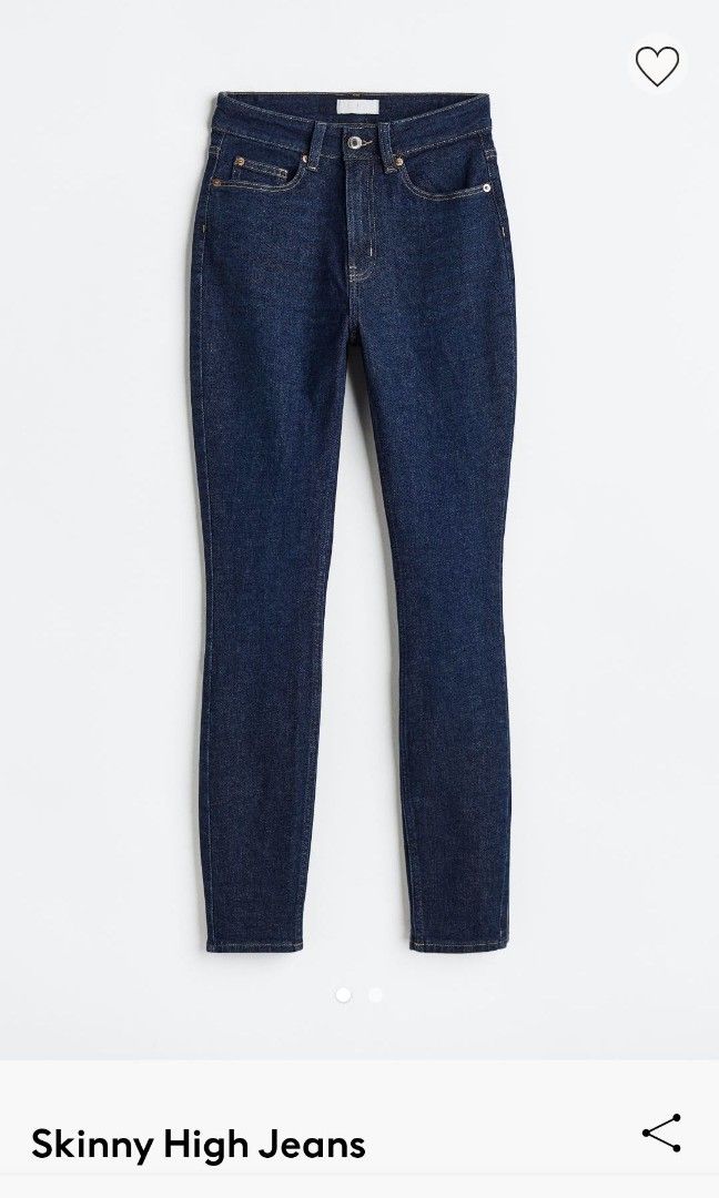 Bnwt h&m skinny high waisted jeans, Women's Fashion, Bottoms