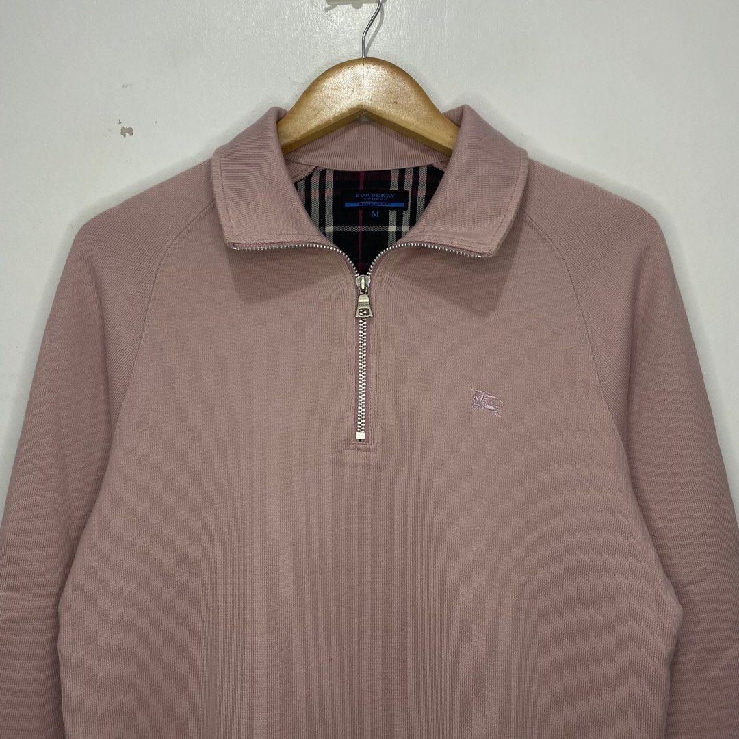 Burberry half zip on sale sweater