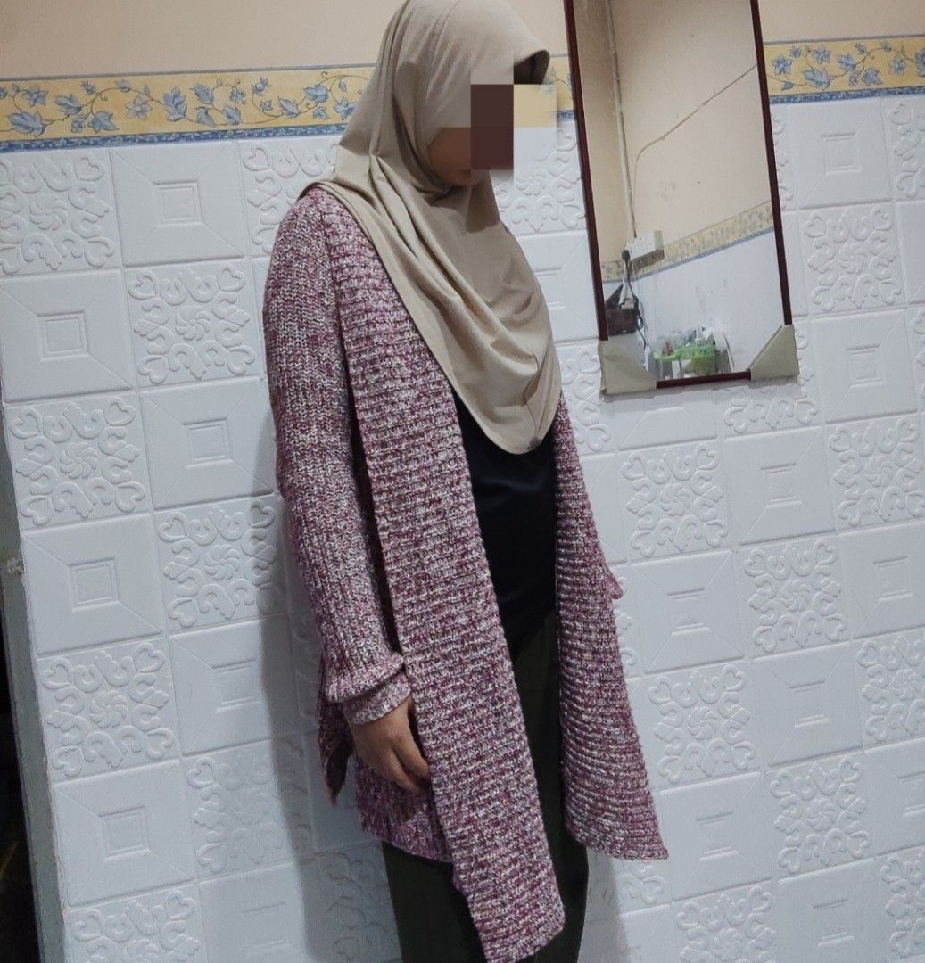 Cardigan labuh deals