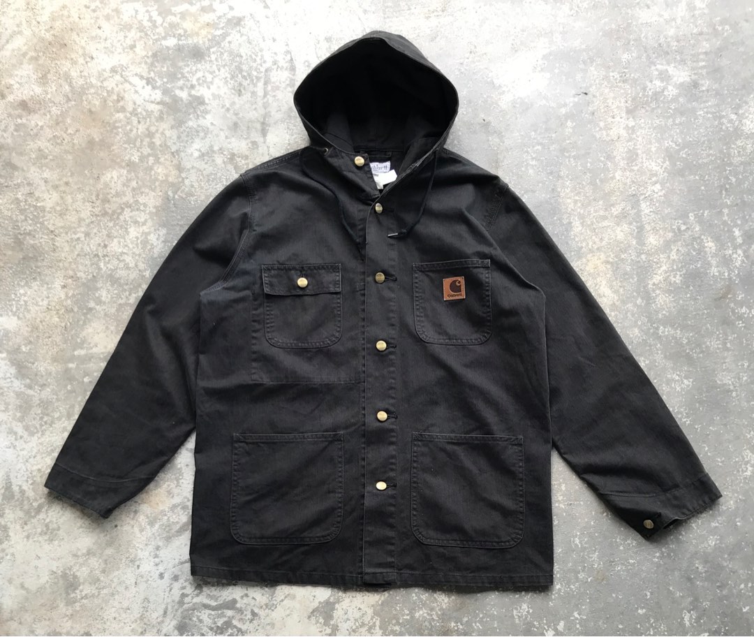 Carhartt black chore jacket top