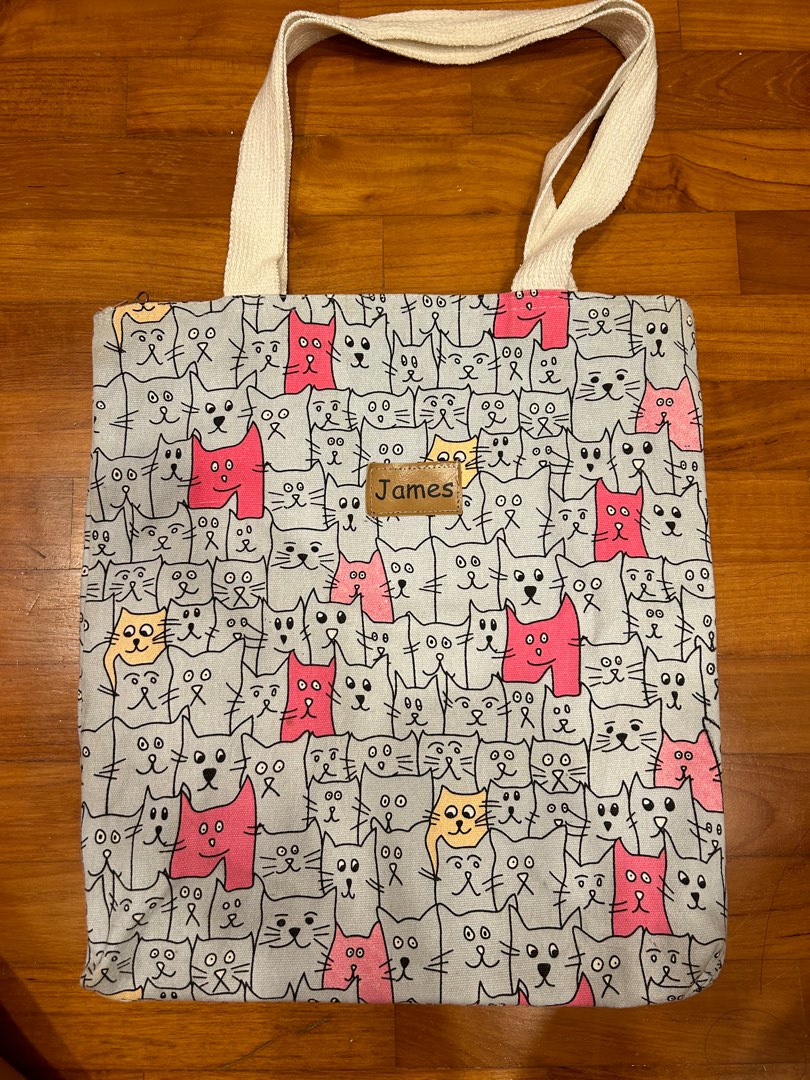 Cat tote bag discount