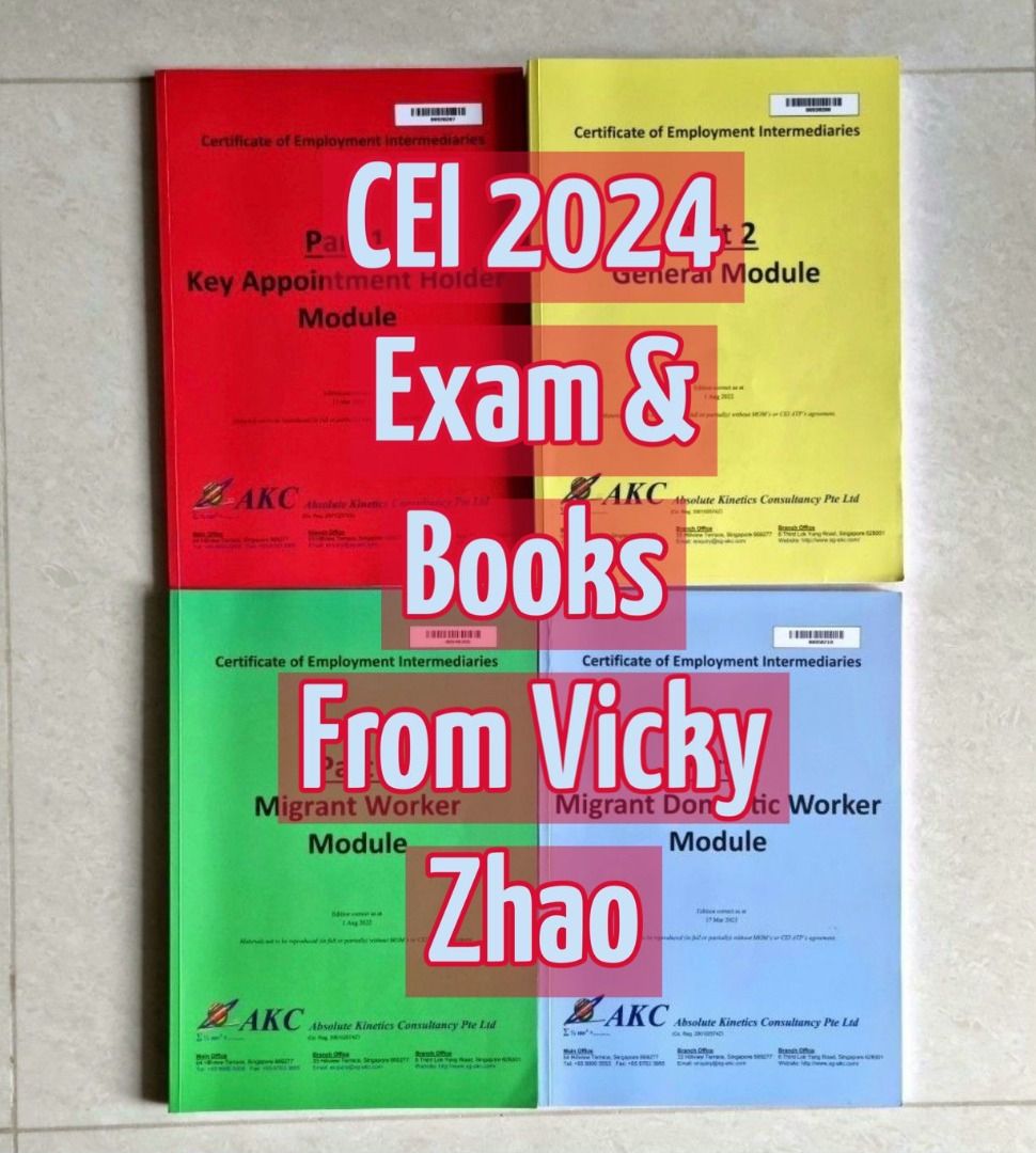 CEI Exam 2024 for KAH or BASIC Materials, Hobbies & Toys, Books