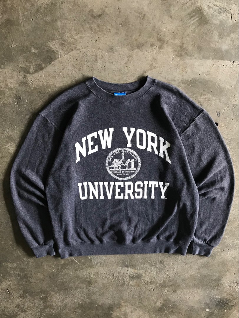 CHAMPION NY UNIVERSITY SWEATSHIRT Women s Fashion Coats Jackets