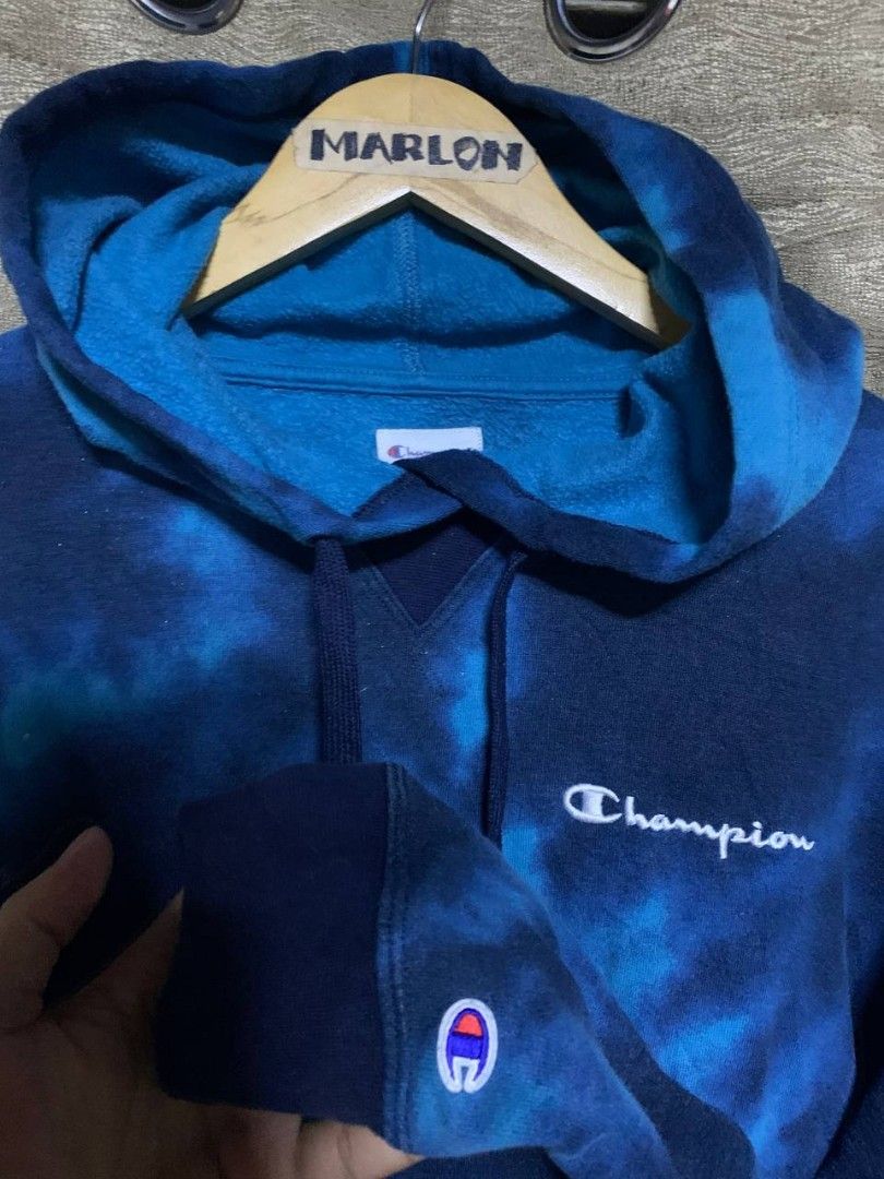 CHAMPION TIEDYE HOODIE Men s Fashion Tops Sets Hoodies on