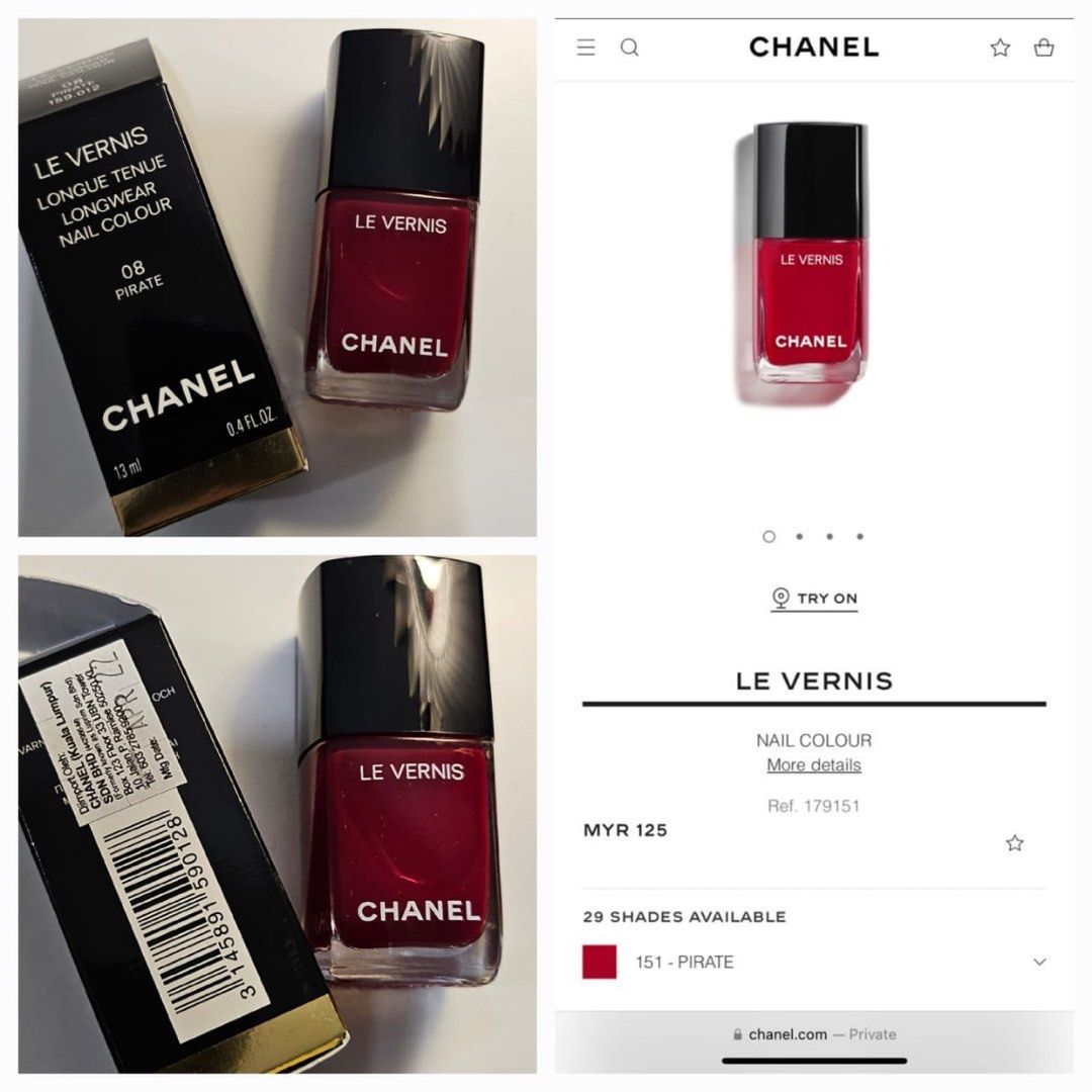 💅, Beauty Care, Personal Chanel Carousell Nails & & on Hands Nail Polish Pirate