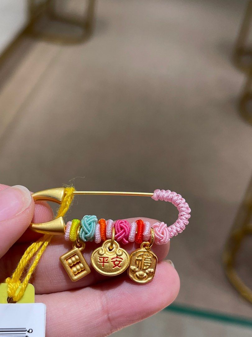 CHEAPEST 999 24k gold baby brooch