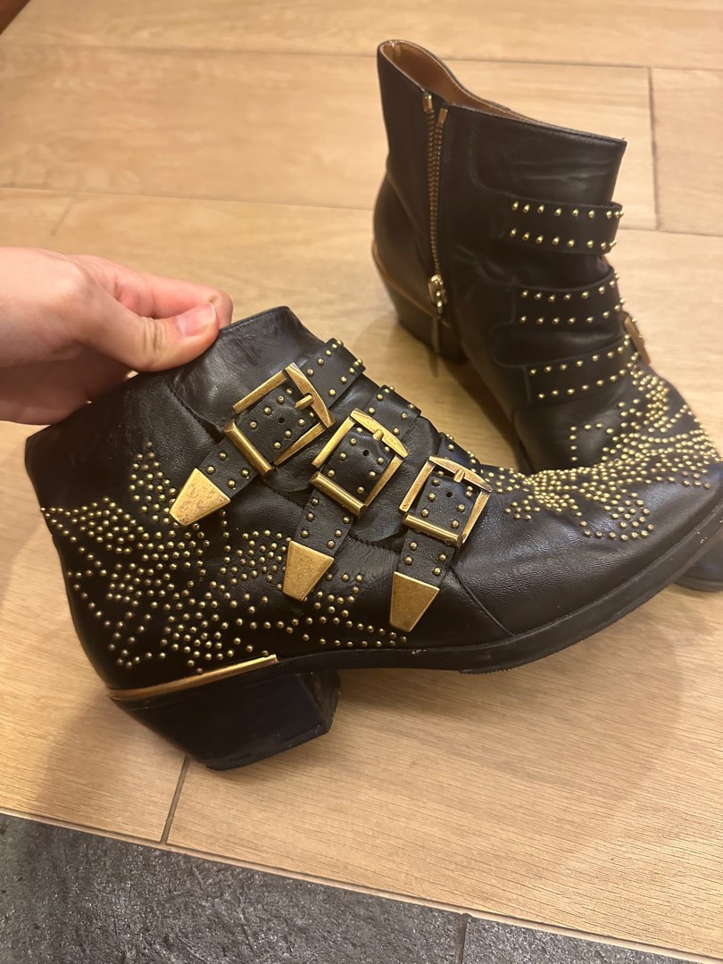 CHLOE Susanna stud boots size 36 Carousell