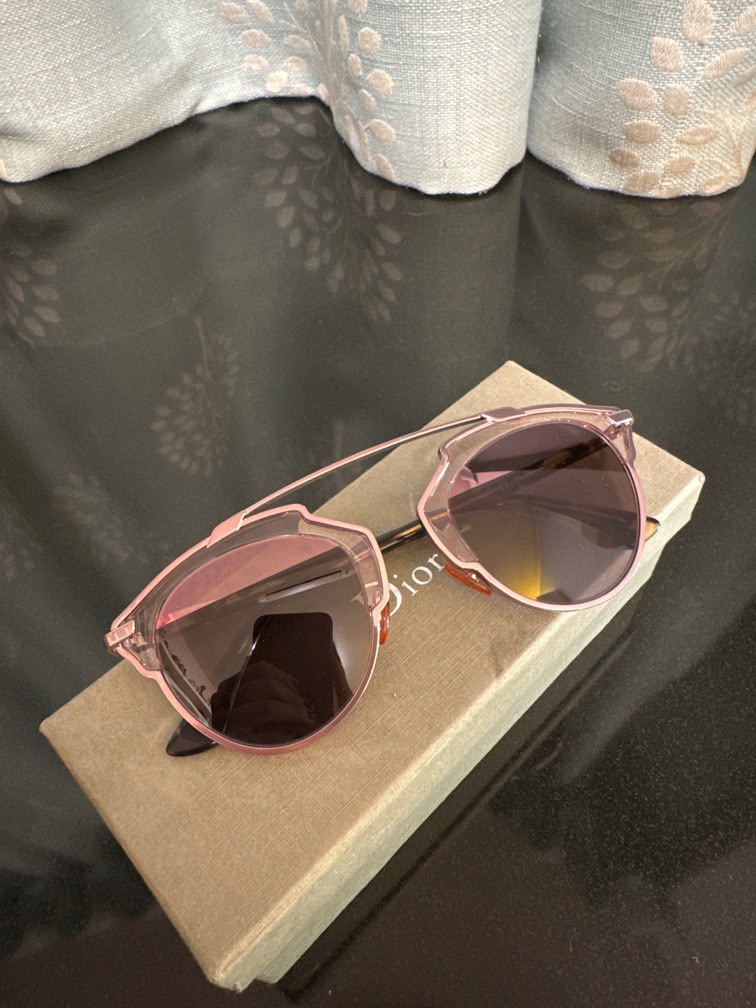 Dior so deals real sunglasses gold