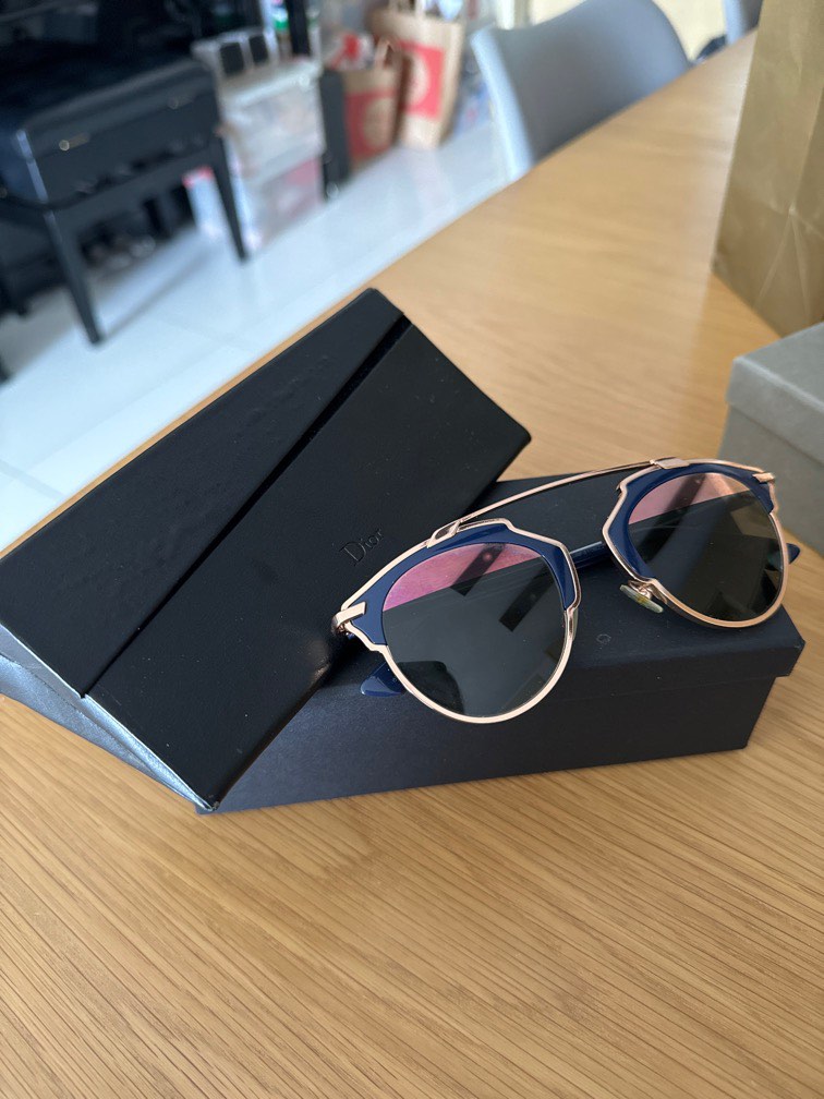 Dior so real sunglasses rose cheap gold
