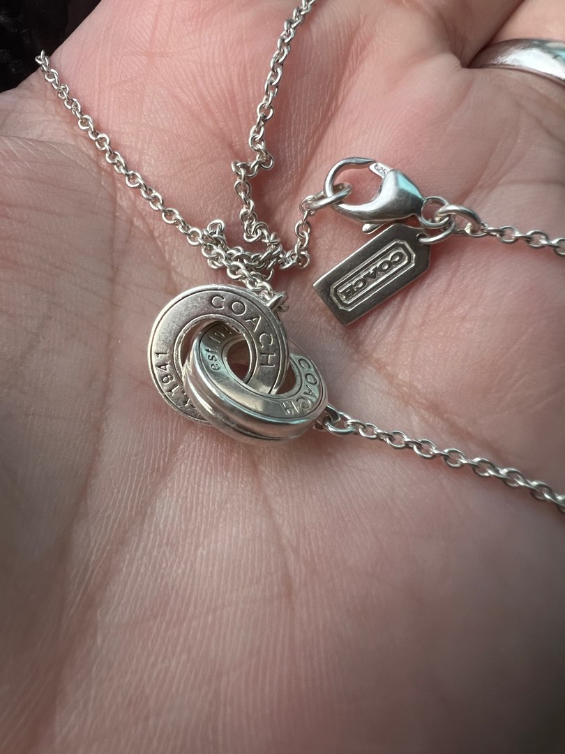 Coach Silver Necklace, Women's Fashion, Jewelry & Organizers, Necklaces on Carousell