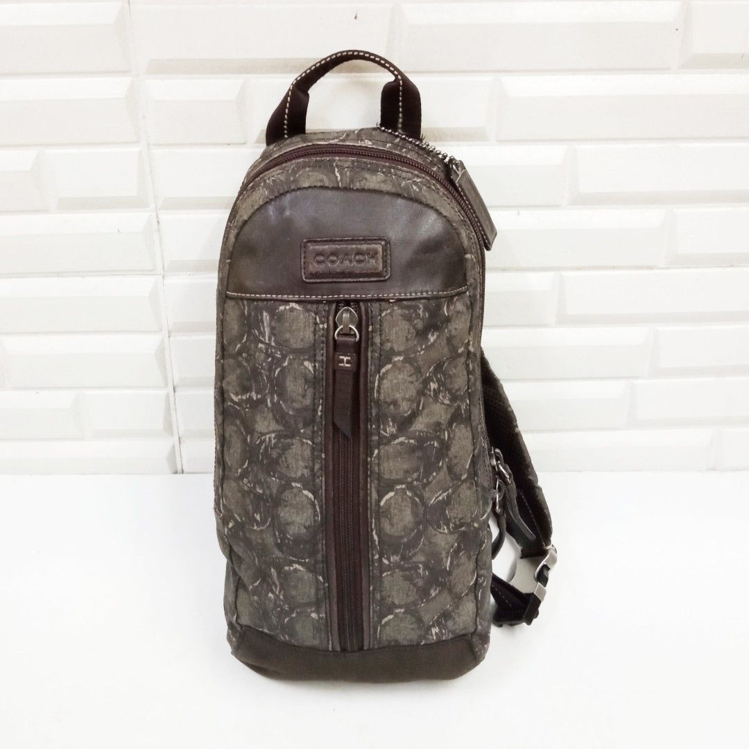 Coach one strap sales backpack