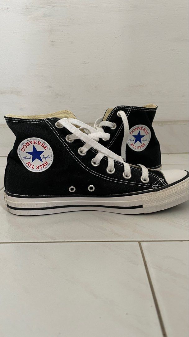 All star sale high black converse