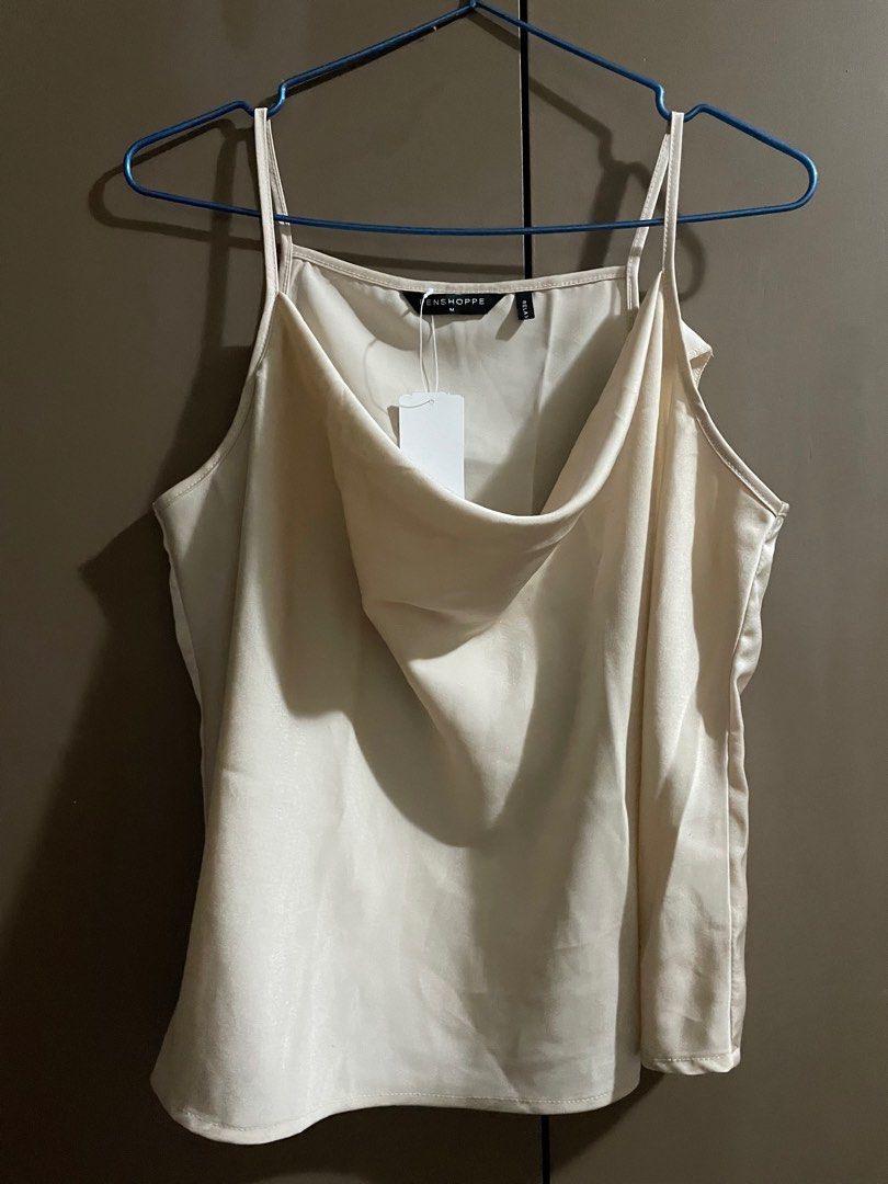 Ivory Cream Cowl Neck Top main image 0