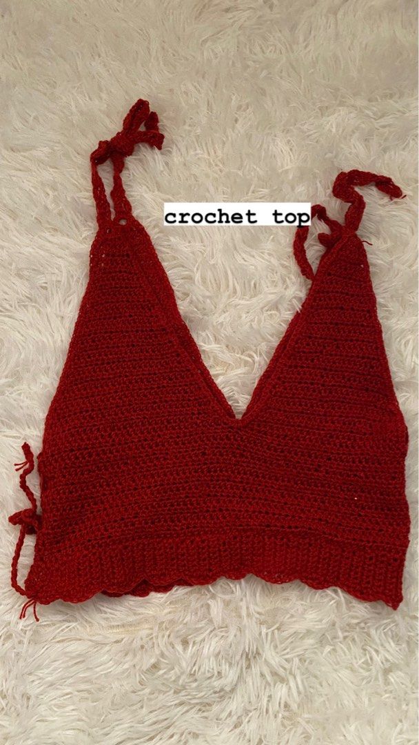 CROCHET TOP AND SWIMSUIT TOP (Category: Others Tops) located in Calamba. Submitted by yybba (Listing ID 1276193301, Image 1). Description: CROCHET TOP USED ONCE ONLY- SMALL TO MEDIUM SWIMSUIT TOP NEVER BEEN USED- SMALL.