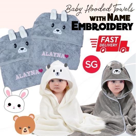 Baby towel hotsell with name